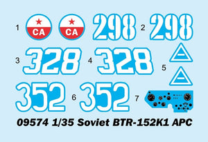 Trumpeter 09574 BTR-152K1 APC soviétique 1/35 – image 3