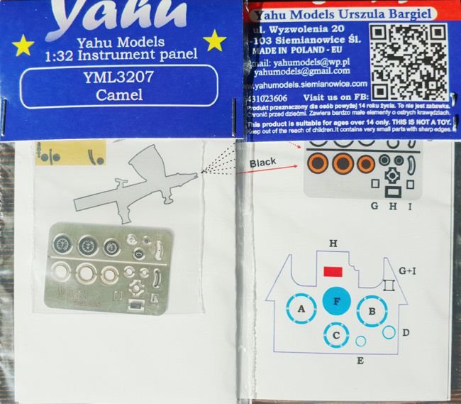 Yahu YML3207 Ailes de chameau Wingnut (1/32) 