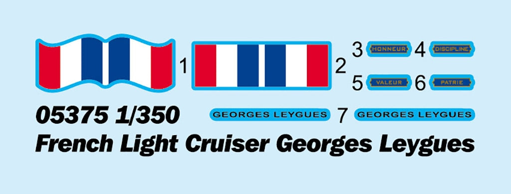 Trumpeter 05375 Croiseur léger français Georges Leygues 1/350 – immagine 3