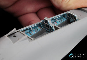 Intérieur imprimé en 3D et coloré sur papier décalcomanie Quinta Studio QD48047 Su-30MKK (pour kit HobbyBoss) 1/48 – image 9