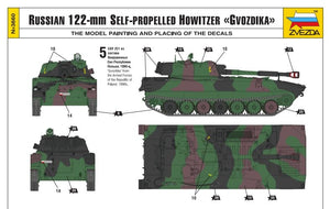 Obusier automoteur Zvezda 3660 2S1 Gvozdika - Marquages ​​polonais 1/35  – image 5