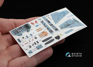Intérieur imprimé en 3D et coloré sur papier décalcomanie Quinta Studio QD32002 Su-25SM (pour maquette Trumpeter) 1/32 – immagine 3