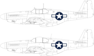 Eduard EX1038 P-51B/C Insigne national américain EDUARD 1/48