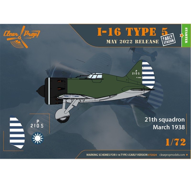 Clear Prop! CP72024 I-16 Type 5 early version STARTER KIT 1/72 – zdjęcie 5