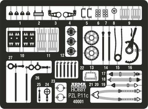 Arma Hobby 40001 PZL P.11c Coffret Expert 1/48 – image 10