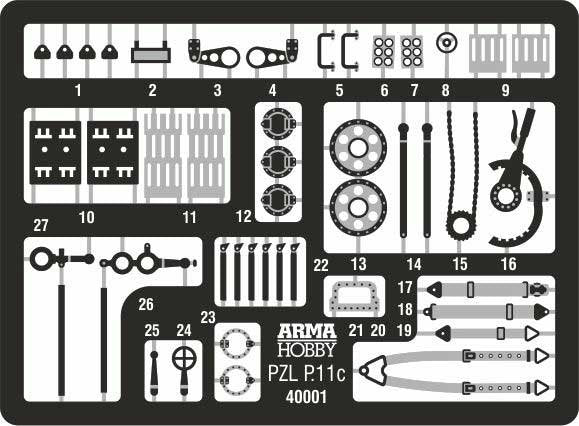 Arma Hobby 40001 PZL P.11c Coffret Expert 1/48 – image 10
