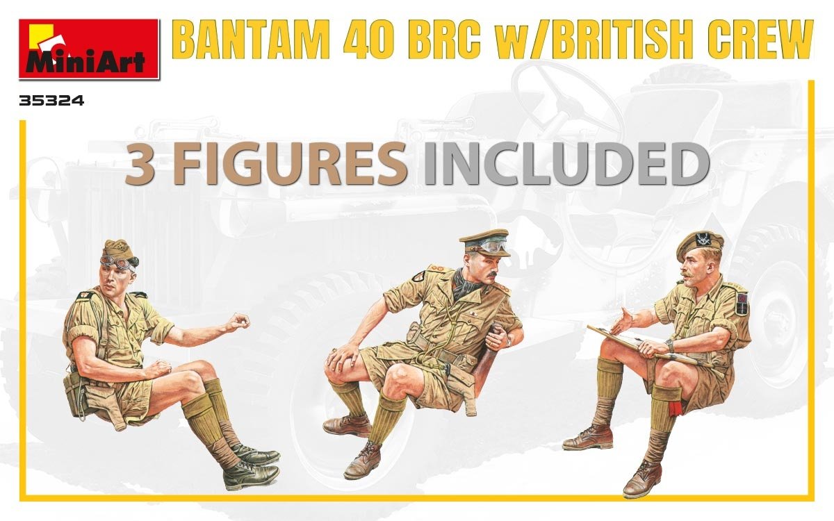MiniArt 35324 BANTAM 40 BRC w/BRITISH CREW. SPECIAL EDITION 1/35 – zdjęcie 3