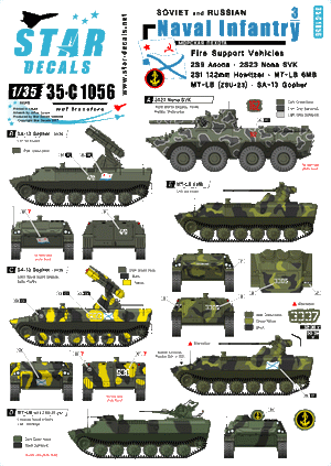 Star Decals 35-C1056 Infanterie navale 3 1/35