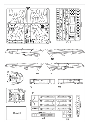 Maquette Modelcollect UA72212 Bombardier stratégique B-52 Stratofortress de l&amp;#39;USAF, nouvelle version, échelle 1/72 – Bild 3