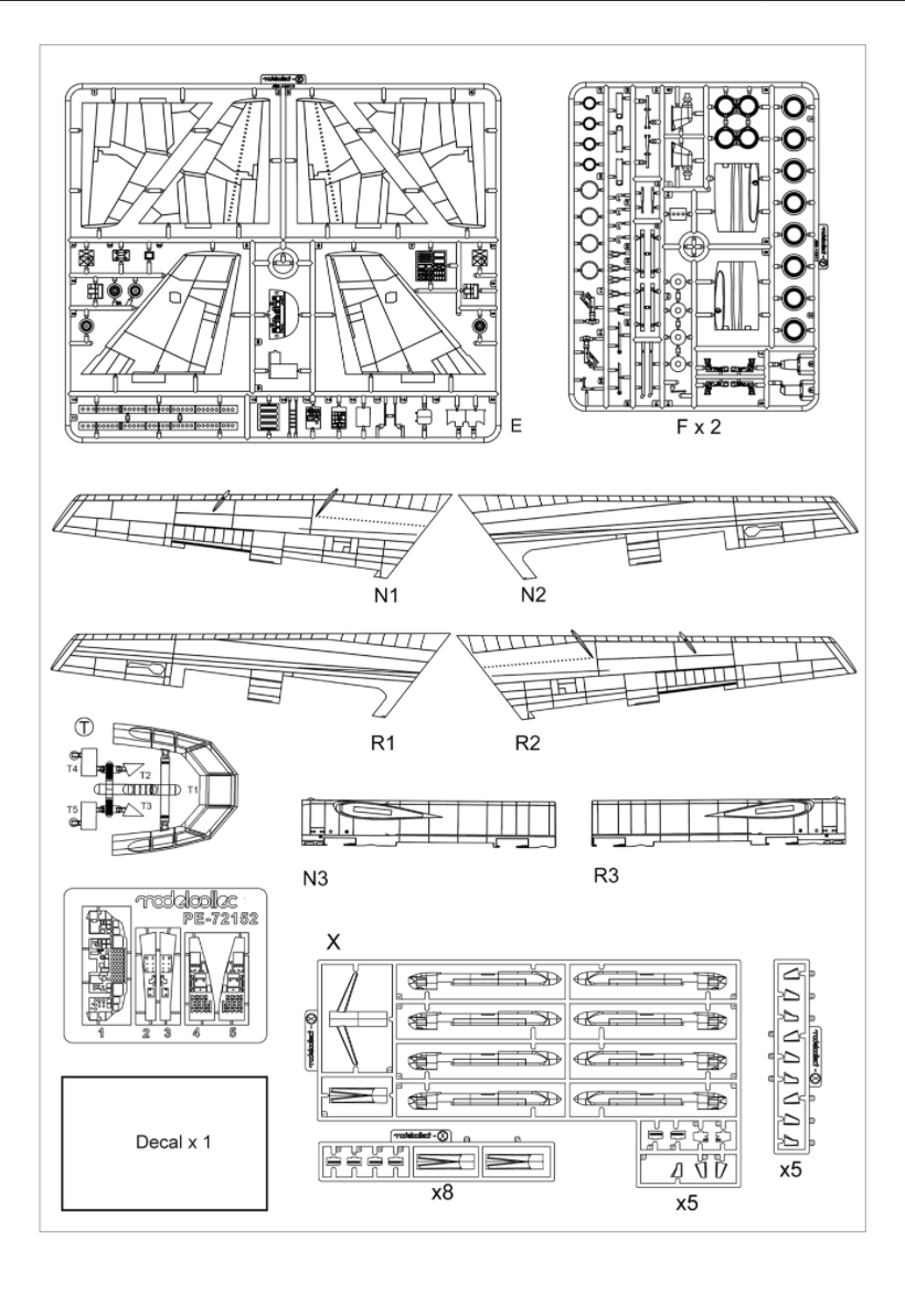 Maquette Modelcollect UA72212 Bombardier stratégique B-52 Stratofortress de l&amp;#39;USAF, nouvelle version, échelle 1/72 – Bild 3