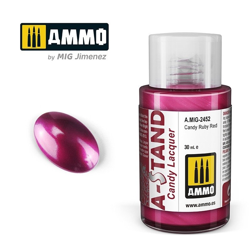 Munitions Mig 2452 A-STAND Rouge Rubis Bonbon 30 ml