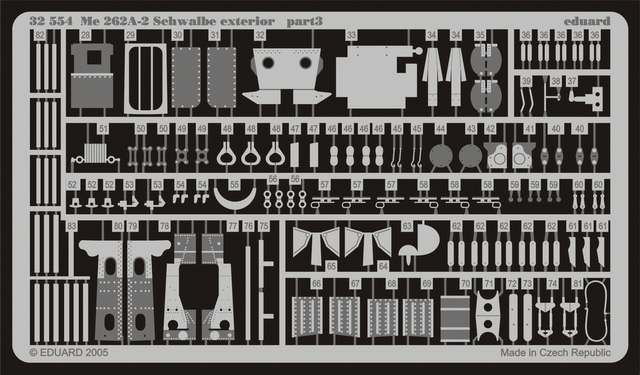 Eduard 32554 Me 262A-2 Schwalbe extérieur 1/32 TRUMPETER
