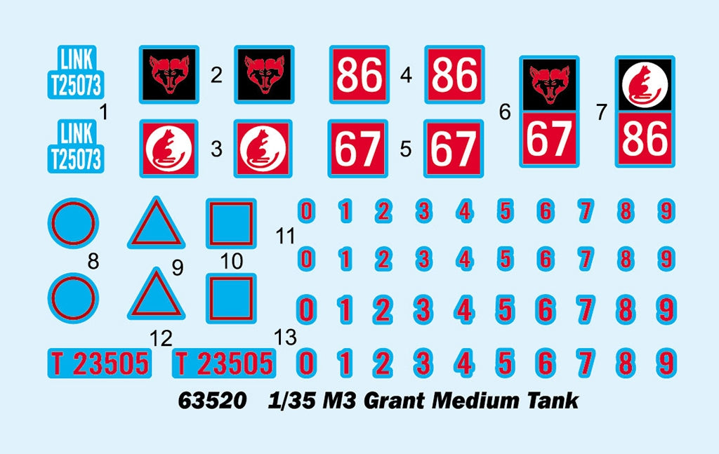 J&amp;#39;adore le kit 63520 M3 Grant Medium Tank 1/35 – immagine 3