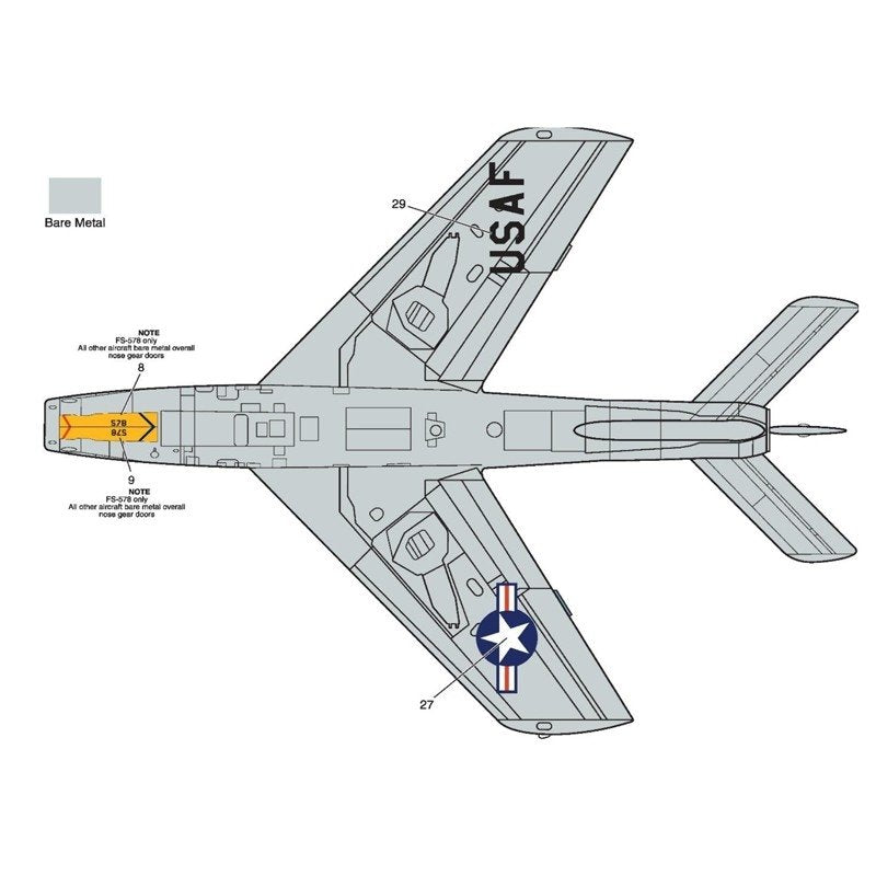 Kinetic K48113 F-84F USAF 1/48 – immagine 5