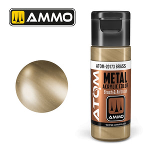 Munitions de Mig Jimenez 20173 ATOM METALLIC Laiton 20 ml