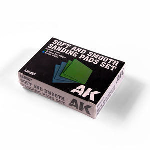 AK Interactive AK9327 ÉPONGE DOUCE ET LISSE – ENSEMBLE DE 4 TAMPONS DE PONÇAGE