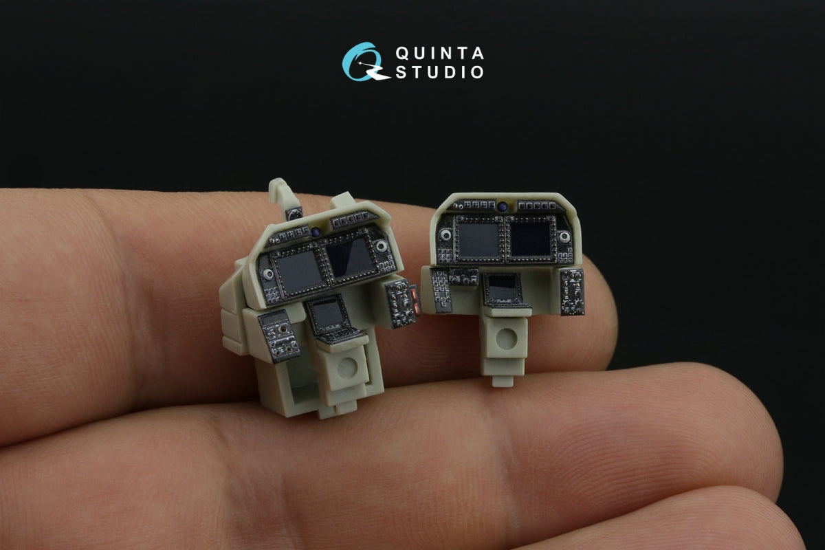 Intérieur imprimé en 3D et coloré sur papier décalcomanie (KittyHawk) pour AH-1Z Zulu Cobra/Viper de Quinta Studio QD+48535 (avec pièces en résine imprimées en 3D) à l&amp;#39;échelle 1/48 – Bild 12