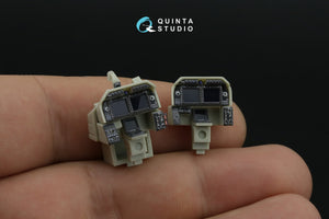 Intérieur imprimé en 3D et coloré sur papier décalcomanie (KittyHawk) pour AH-1Z Zulu Cobra/Viper de Quinta Studio QD+48535 (avec pièces en résine imprimées en 3D) à l&amp;#39;échelle 1/48 – Bild 12