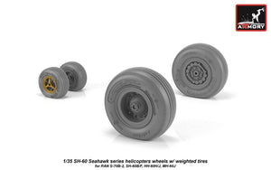 Roues Armory Models AW35302 SH-60 Seahawk avec pneus lestés 1/35