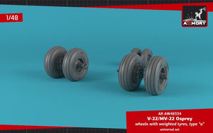 Armory Models AW48334 Roues Osprey V-22/MV-22 avec pneus lestés type « a » 1/48 – image 3