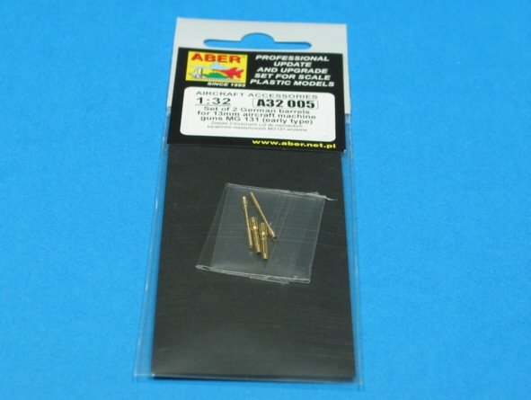 Aber A32005 Ensemble de 2 canons pour mitrailleuses d&amp;#39;avion allemandes MG 131 de 13 mm (type ancien) (1/32) – Bild 6