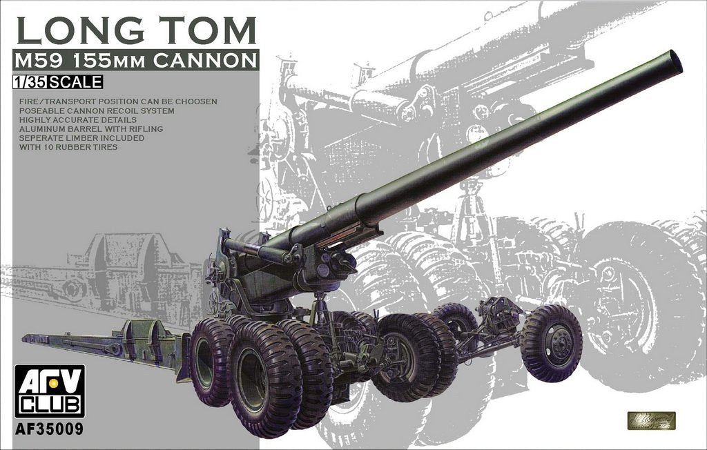AFV Club 35009 M59 Canon Long Tom 155 mm (1/35)