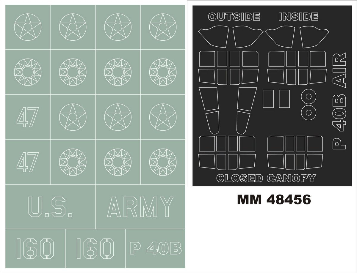 Montex MM48456 P-40B AIRFIX 1/48