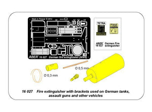 Extincteur Aber 16027 avec supports utilisés sur les chars, canons d&amp;#39;assaut et autres véhicules allemands (1/16) – immagine 15