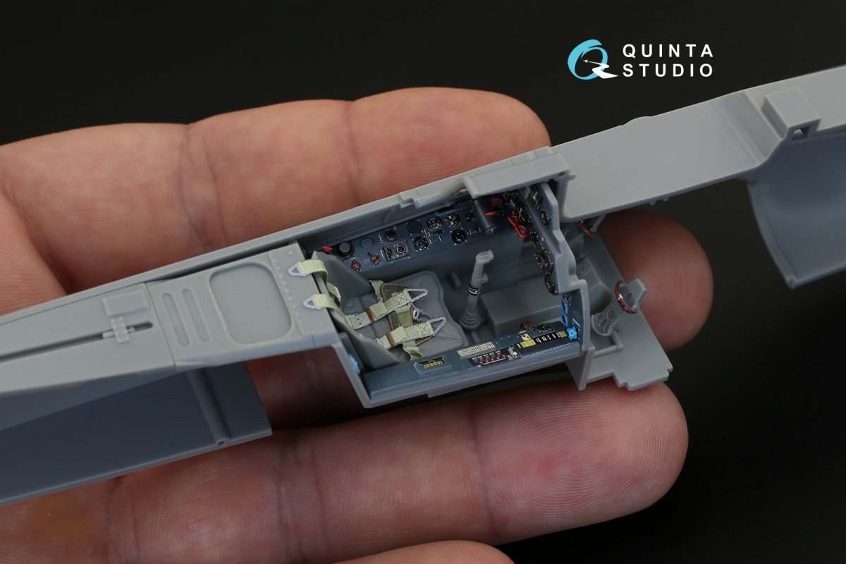 Intérieur imprimé en 3D et coloré sur papier décalcomanie Quinta Studio QD32061 FW 190D-9 (pour maquette Hasegawa) 1/32 – image 4