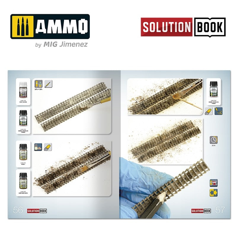Ammo of Mig 6527 Comment peindre les véhicules allemands de la Seconde Guerre mondiale (Mid-W2) - LIVRE DE SOLUTIONS 21 (Livre multilingue) – immagine 9