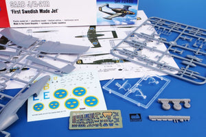 Special Hobby 72480 SAAB J/A-21R « Premier jet de fabrication suédoise » 1/72 – immagine 7