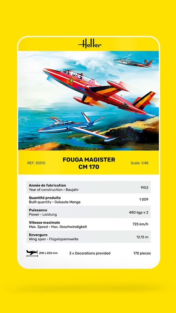 Heller Heller 30510 Fouga Magister CM 170 1/48 – image 6