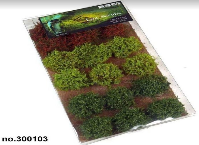Bear`s Scale Modeling 300103 Low Scrubs (18 PCS)