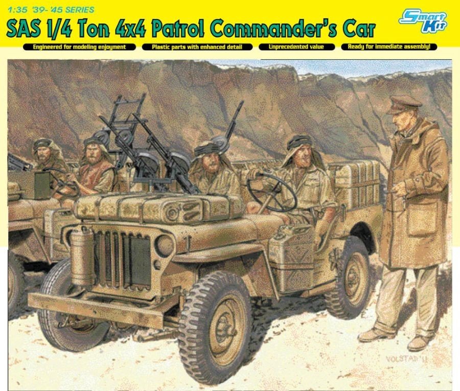 Dragon 6724 SAS 1/4 Ton 4x4 Voiture de commandant de patrouille (1/35)