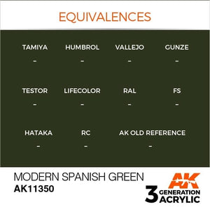 AK Interactive AK11350 Vert espagnol moderne 17 ml – immagine 3