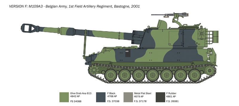 Italeri 6589 M109 A2/A3/G 1/35 – immagine 7