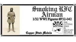 Maquette Copper State Models F32-042 Aviateur RFC fumeur 1/32