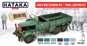Kit d&amp;#39;éclairage pour panneaux de véhicules blindés allemands Hataka HTK-AS31 du début de la Seconde Guerre mondiale (6 x 17 ml)