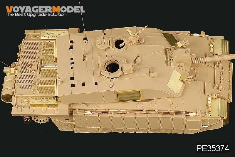 Maquette Voyager PE35374 Char de combat principal britannique Challenger 2 moderne (déserté) pour TAMIYA 35274 1/35 – immagine 12