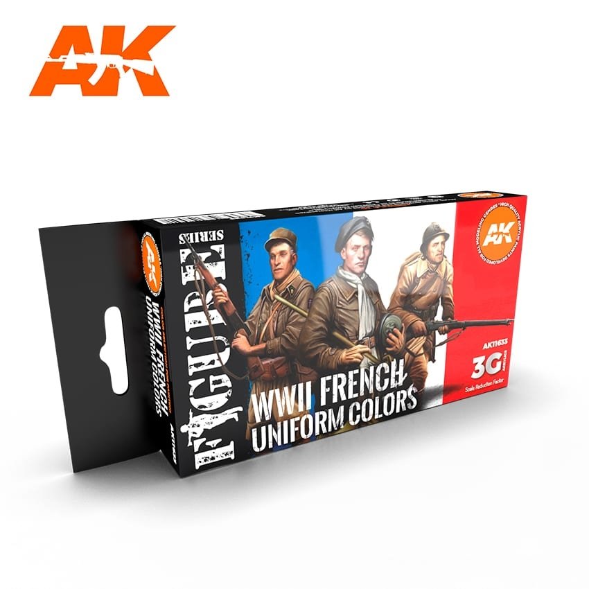 AK Interactive AK11633 COULEURS D'UNIFORME FRANÇAIS DE LA SECONDE GUERRE MONDIALE