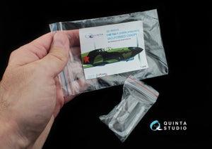 Quinta Studio QC48003-S Verrière transparente thermoformée Yak-1 1 pièce (pour kit SF ou Modelsvit) 1/48 – Bild 4