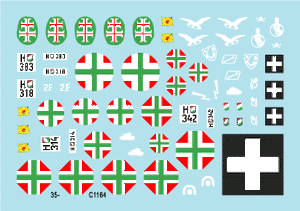 Star Decals 35-C1164 Axis Tank Mix n° 3. 38.M Toldi I 1/35  – image 3