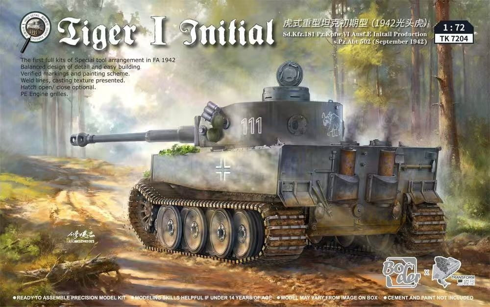 Maquette Border Model TK-7204 Tiger I Initial 1/72