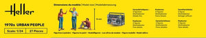 Heller 58757 Starter Kit - 1970s Urban People 1/24