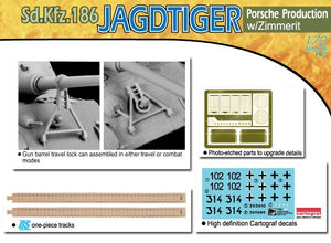 Dragon 7291 Jagdtiger, version Porsche avec Zimmerit (1/72) – immagine 4