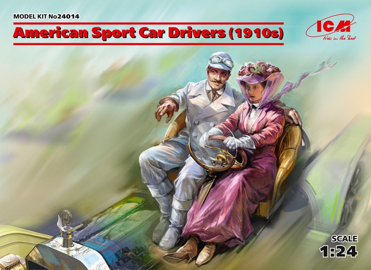 ICM 24014 Pilotes de voitures de sport américaines (années 1910) 1/24