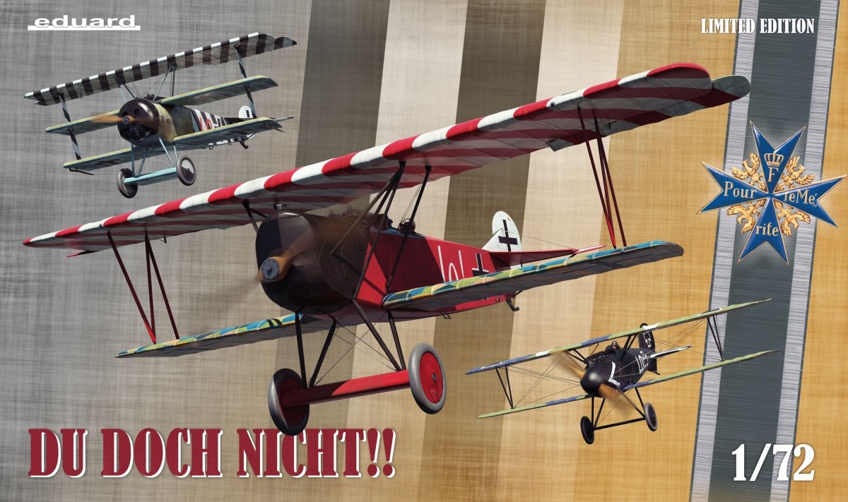 Eduard 2135 Tu n&amp;#39;as rien !! Albatros DV, Fokker Dr.I et Fokker D.VII 1/72
