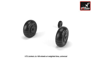 Roues Junkers Ju 188 avec pneus lestés, Armory Models AW72203, échelle 1/72 – image 3