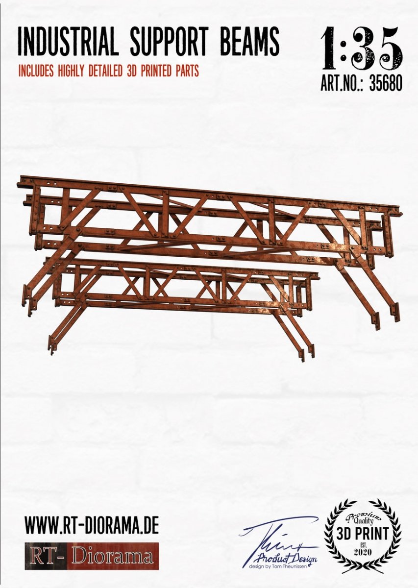 RT-Diorama 35680 Poutres de support industrielles 1/35 – image 2