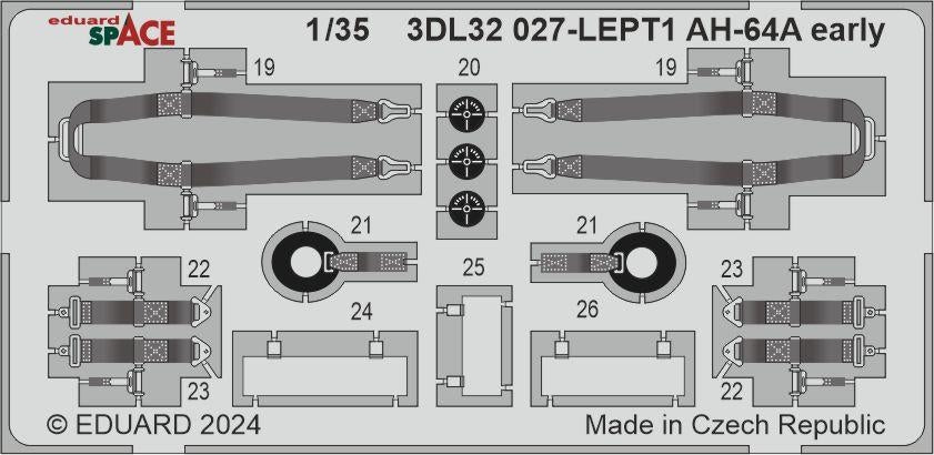 Eduard 3DL32027 AH-64A Trompette de l&amp;#39;espace (première version) 1/32 – image 2